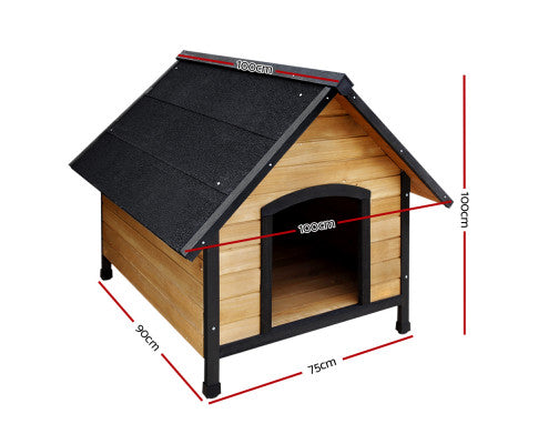 i.Pet Dog Kennel House Extra Large Outdoor Wooden Pet House Puppy XL