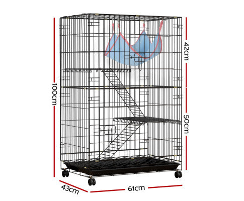 i.Pet Rabbit Cage Indoor Hutch Guinea Pig Bunny Ferret Hamster Pet Cage Outdoor