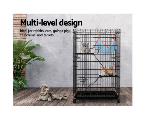 i.Pet Rabbit Cage Indoor Hutch Guinea Pig Bunny Ferret Hamster Pet Cage Outdoor