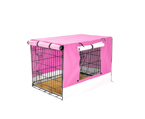 Dog Cage Crate with Mat + Cover
