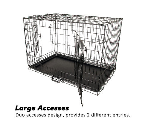 Dog Cage Crate with Mat + Cover