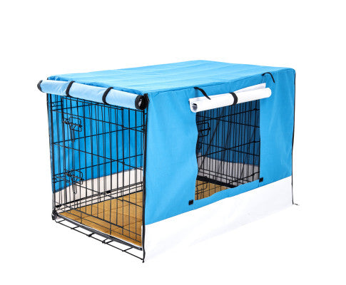 Dog Cage Crate with Mat + Cover