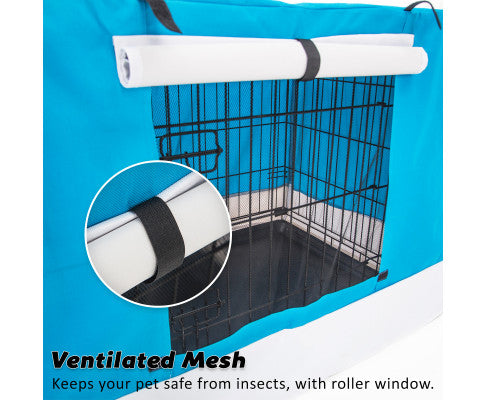 Dog Cage Crate with Mat + Cover