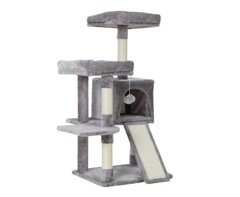 i.Pet Cat Tree Tower Scratching Post Scratcher Wood Condo House Bed Trees 103cm