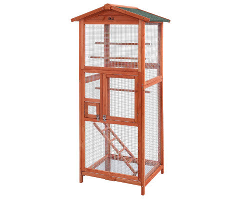 i.Pet Bird Cage Wooden Pet Cages Aviary Large Carrier Travel Canary Cockatoo Parrot XL