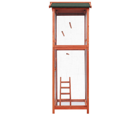 i.Pet Bird Cage Wooden Pet Cages Aviary Large Carrier Travel Canary Cockatoo Parrot XL