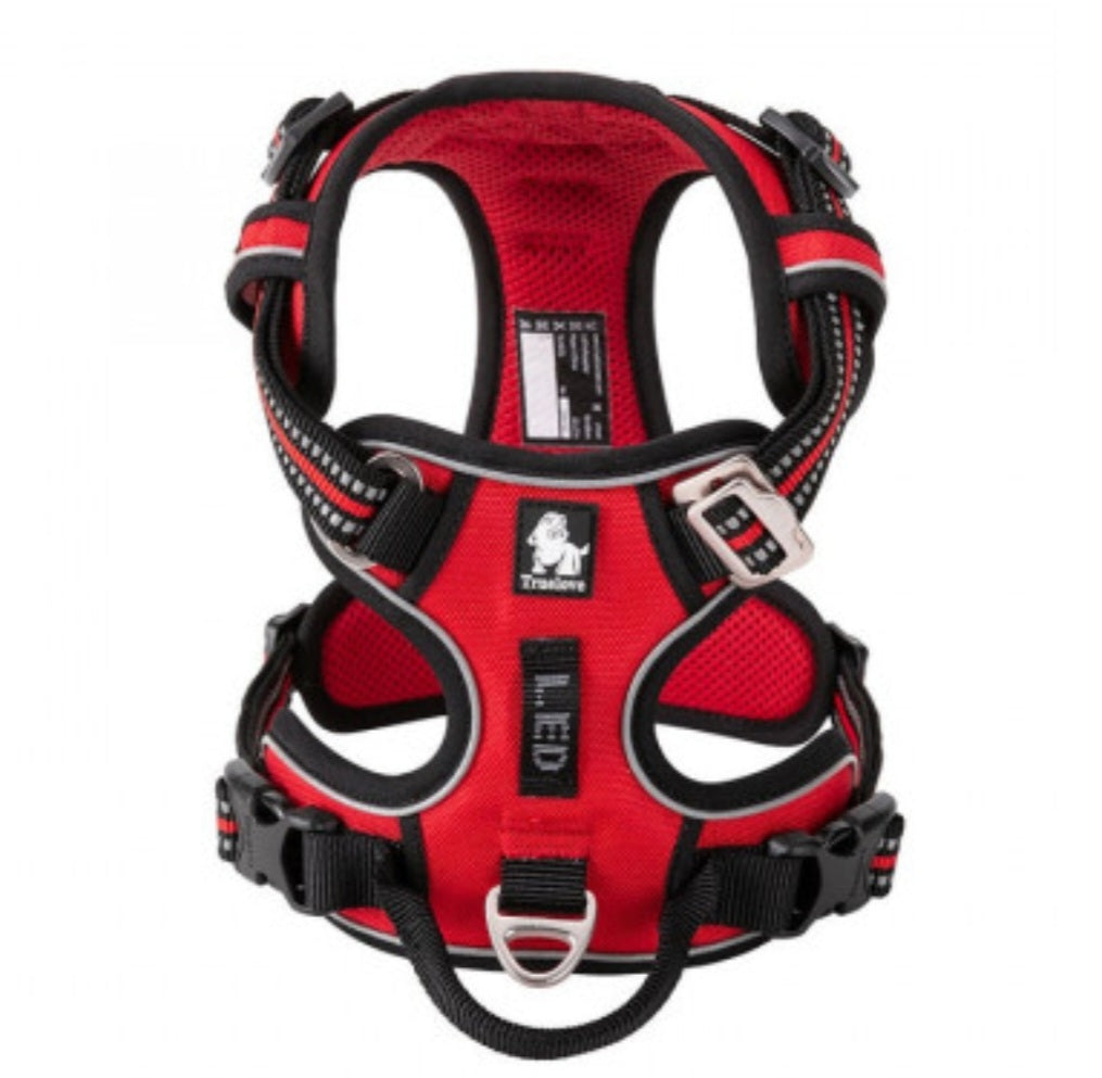 No Pull Harness Red L