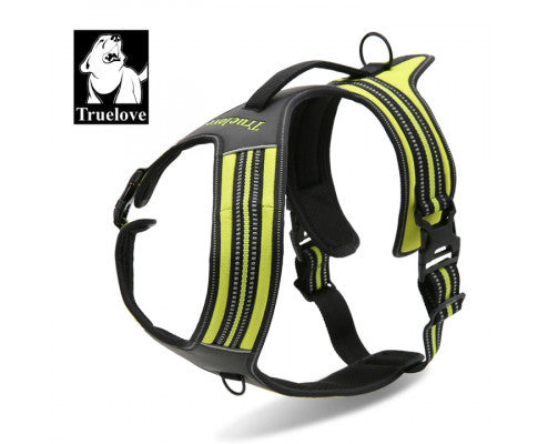 Reflective Heavy Duty Harness Neon Yellow XL