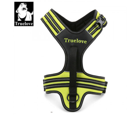 Reflective Heavy Duty Harness Neon Yellow XL