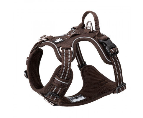 No Pull Harness Brown XL