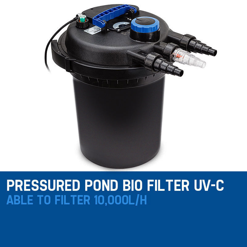 PROTEGE Aquarium External Canister Filter Aqua Fish Tank Pond Water UV Light 10000 L/H