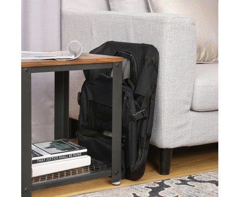 FEANDREA Dog Kennel Transport Box Folding Fabric Pet Carrier 70cm Black