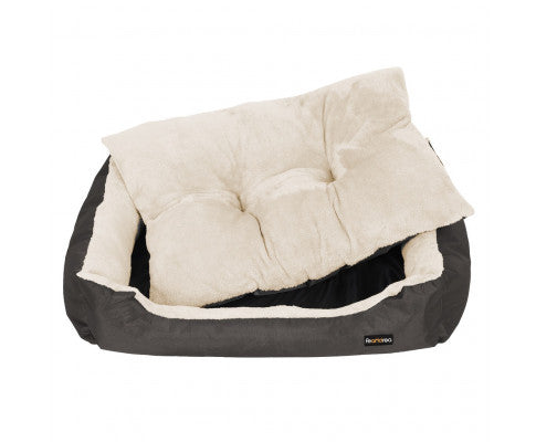 Dog Bed Reversible Cushion Dark Grey