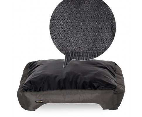 Dog Bed Reversible Cushion Dark Grey