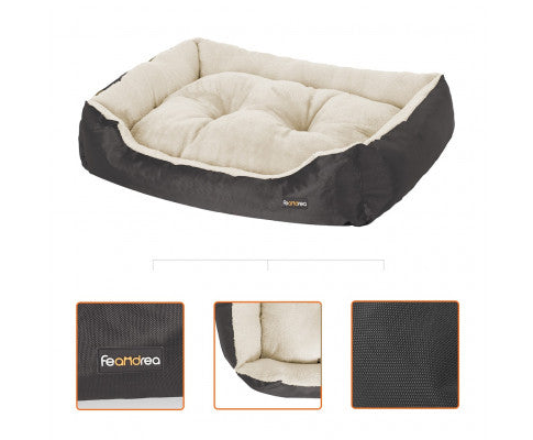 Dog Bed Reversible Cushion Dark Grey