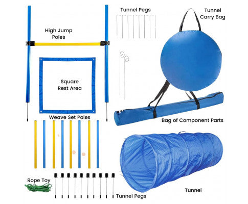 Floofi Dog Agility Training Set FI-DGT-100-SL / FI-DGT-100-YX