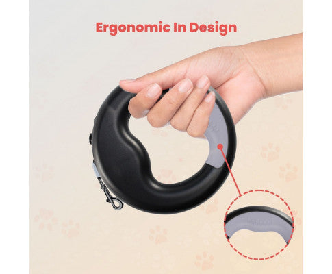 Floofi Dounght Dog Leash with USB and LED Black FI-PC-125-HC