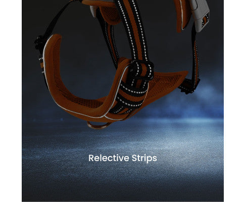 FLOOFI Dog Harness Vest L Size (Orange) FI-PC-176-XL