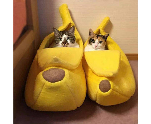 Banana Cat Bed