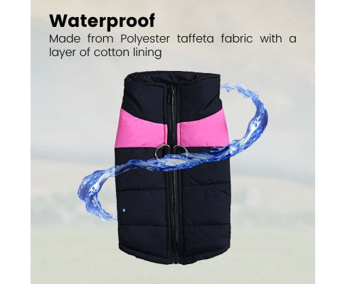 Floofi Pet Winter Vest (S Pink)