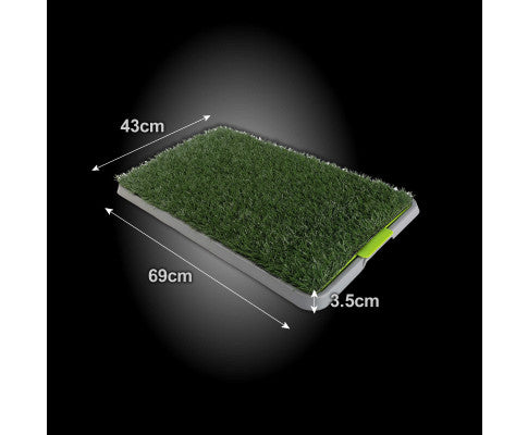 Paw Mate Pet Dog Potty Tray Training Toilet 69cm x 43cm + 1 Grass Mat