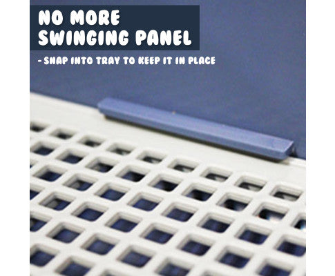 PS KOREA Blue Dog Pet Potty Tray Training Toilet Detachable Wall T2