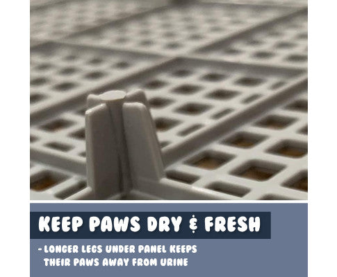 PS KOREA Blue Dog Pet Potty Tray Training Toilet Detachable Wall T2