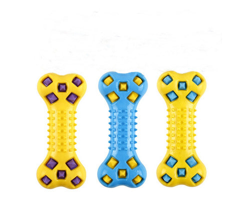 3 x Large Puppy Rubber Spike Bone