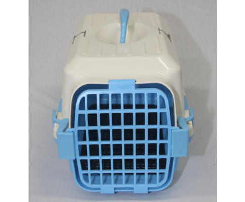 Small Dog Cat Crate Pet Carrier Rabbit Guinea Pig Cage With Tray-Blue