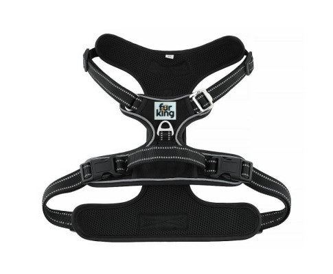 Fur King Ultimate No Pull Dog Harness - XL - Black