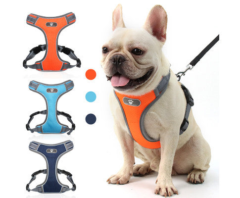 Love It No Pull Pet Harness Vest - Light Blue Medium