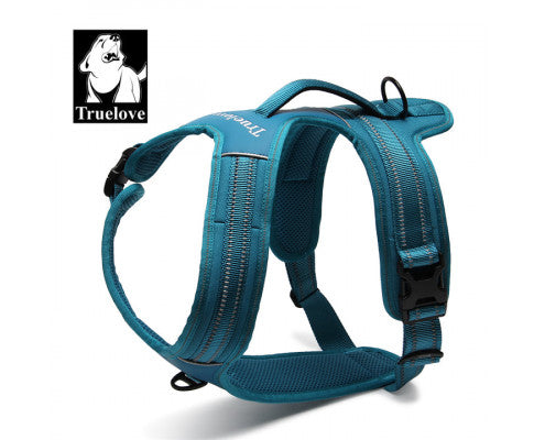 Reflective Heavy Duty Harness Blue L