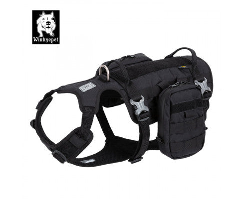 Whinhyepet Military Harness Black XL