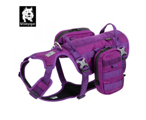 Whinhyepet Military Harness Purple XL