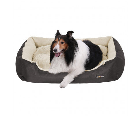 Dog Bed Reversible Cushion Dark Grey
