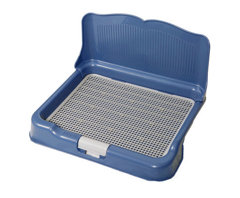 PS KOREA Blue Dog Pet Potty Tray Training Toilet Detachable Wall T2