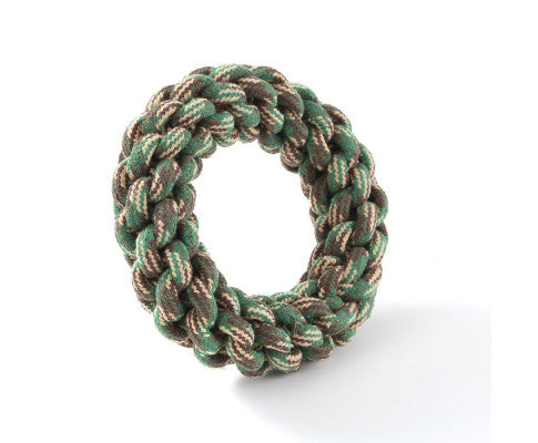 2 x Dog Toy Rope Braided Ring