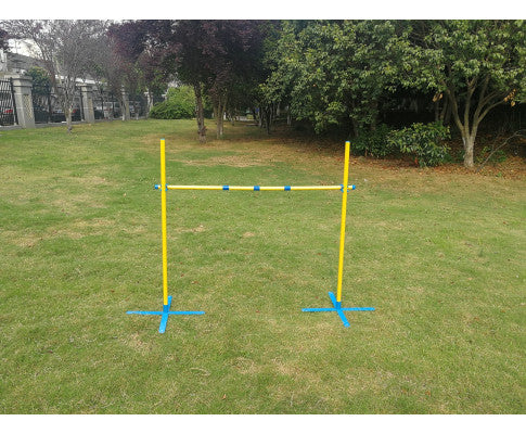 Portable Dog Puppy Training Practice Jump Bar Poles Agility Post